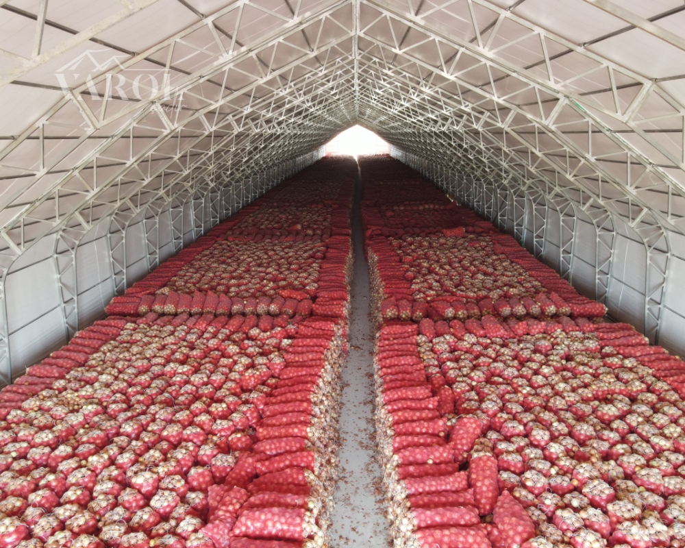 5400 m² Onion & Potato Storage Tents